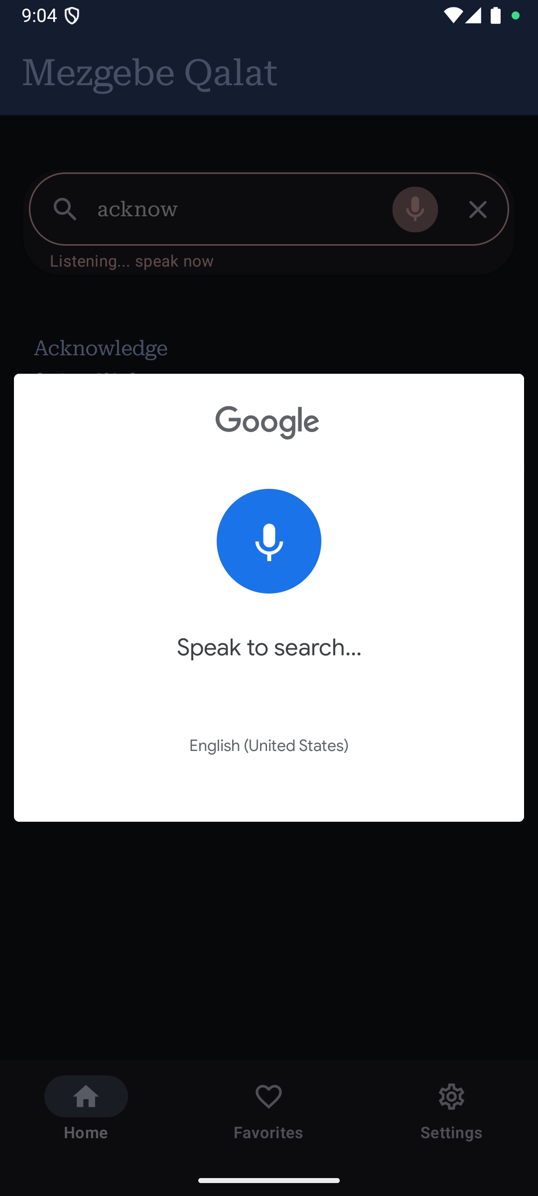 Voice Search